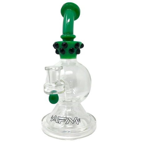 AFM Glass - The Crown Rig 9" with Showerhead Percolator and Banger Hanger, Front View