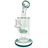 AFM Glass - The Groovy 10 Arm Dab Rig - 9" with Hammer Head Percolator - Front View