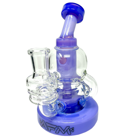 AFM Glass Octopus Recycler Dab Rig with Hole Diffuser and 14mm Joint - Front View