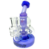 AFM Glass Octopus Recycler Dab Rig with Hole Diffuser and 14mm Joint - Front View