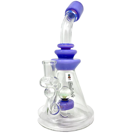 AFM Glass - The Opal Stone - 9" Dab Rig with Slit-Diffuser Percolator, Multicolor Design, Front View