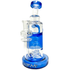 AFM Glass 8.5" Power Incycler Dab Rig with Slit-Diffuser Percolator and Blue Accents