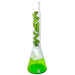 AFM Glass - The Quasar Beaker 18" - Lime | White | Dank Geek
