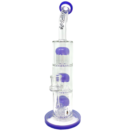 AFM Glass - The Third Arm - 11.5" Dab Rig with 14mm Joint and Percolators - Front View