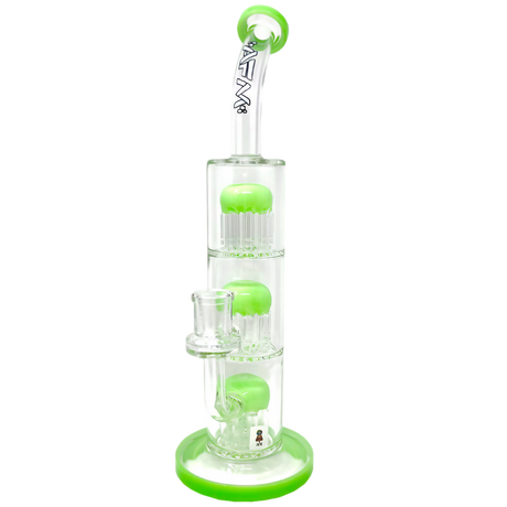 AFM Glass - The Third Arm 11.5" Dab Rig with 14mm Joint and Triple Perc Design - Front View