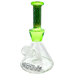 AFM Glass Trippy Mini Beaker Rig, 6" with 45 Degree Joint, Borosilicate - Front View