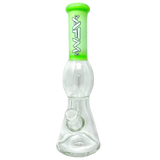 AFM Glass 12" UFO Chamber Beaker Bong with Showerhead Percolator, 45 Degree Joint, Front View