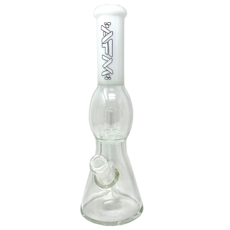 AFM Glass 12" Beaker Bong with UFO Chamber and Showerhead Percolator, 45 Degree Joint, Front View