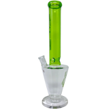 AFM Glass 18'' Upsidedown Beaker Bong in Borosilicate Glass with 45 Degree Joint - Front View