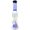 AFM - Pyramid UFO Beaker Bong in Purple - 13" with Showerhead Percolator - Front View