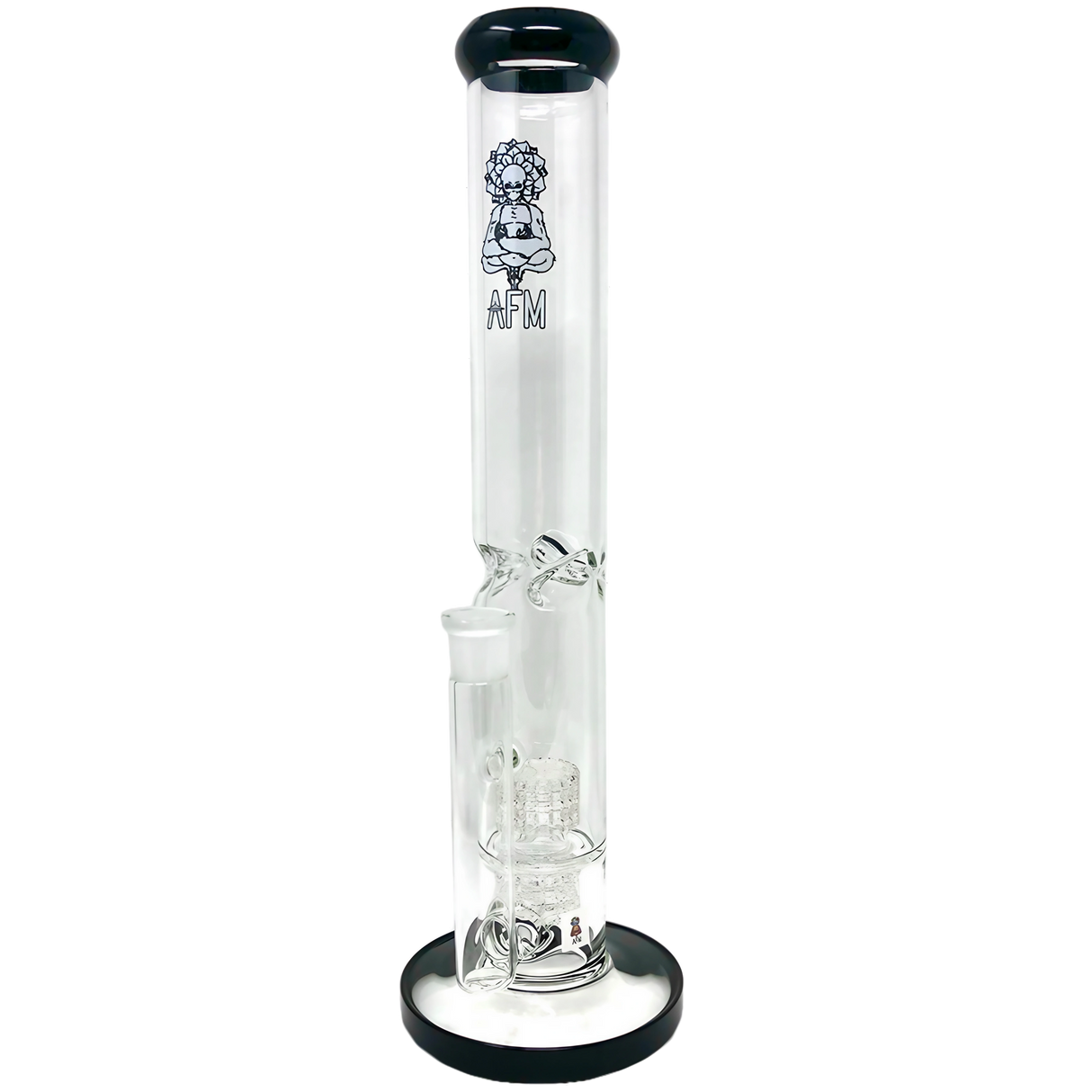 black AFM - Straight Tube w/ Double Matrix Perc 18''