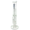 white AFM - Straight Tube w/ Double Matrix Perc 18''