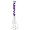 AFM The Beaker 5mm - 18" Purple Bong for Dry Herbs, Borosilicate Glass, Front View
