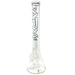 AFM The Beaker 5mm 18" Bong in White - Front View with Borosilicate Glass and Deep Bowl