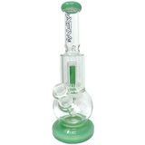 AFM The Bubble Bottom 10" Bong in Mint with Showerhead Percolator - Front View