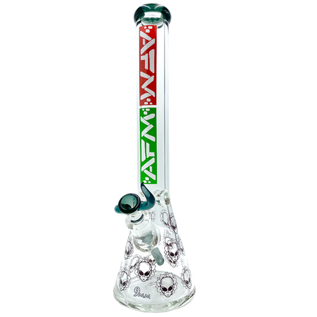 AFM The Count Beaker Bong Set 18" with Heavy Wall Borosilicate Glass and Glass on Glass Joint