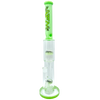 AFM The Double Hitter Reversal 19" Bong in Slime Green - Front View on Seamless White Background