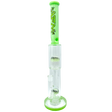 AFM The Double Hitter Reversal 19" Bong in Slime Green - Front View on Seamless White Background