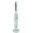 AFM The Double Hitter Reversal 19" Bong in White - Front View on Seamless White Background