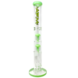 AFM The Double Ripper 18" Bong with Honeycomb Percolator and Straight Design on White Background