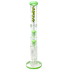 AFM The Double Ripper 18" Bong with Honeycomb Percolator and Straight Design on White Background
