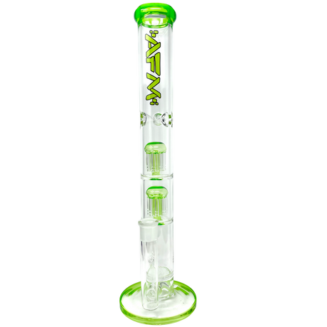 AFM The Double Ripper 18" Bong in Lime Green with Honeycomb Percolators for Dry Herbs