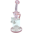 AFM The Drain Incycler Dab Rig in Pink - 10" with Showerhead Percolator, 90 Degree Joint, and Heavy Wall Glass