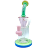 AFM The Drain Incycler Rainbow 10" Dab Rig with Showerhead Percolator, Front View