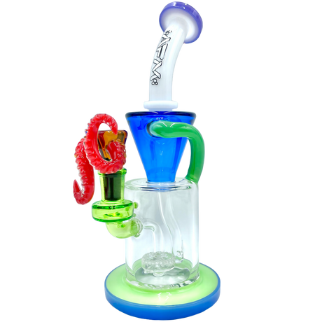 AFM The Drain Incycler Rainbow Set - 10" Dab Rig with Borosilicate Glass and Recycler Design