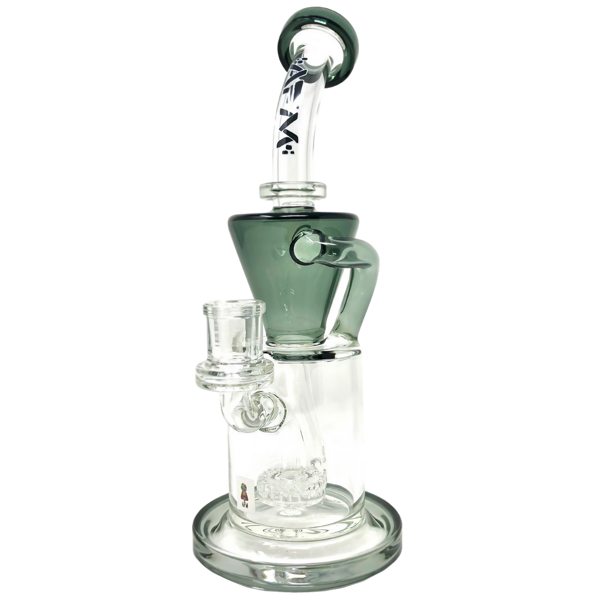 AFM - The Drain Recycler Dab Rig - 10.5" with In-Line Percolator and Glass on Glass Joint