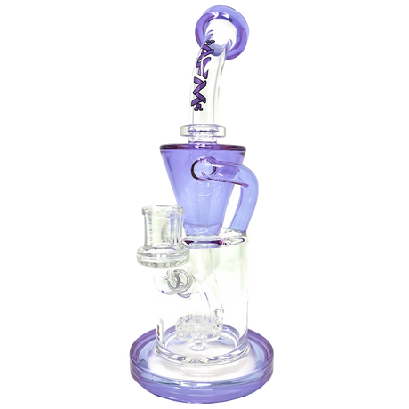 AFM - The Drain Recycler Dab Rig - 10.5" with In-Line Percolator, Front View on White Background