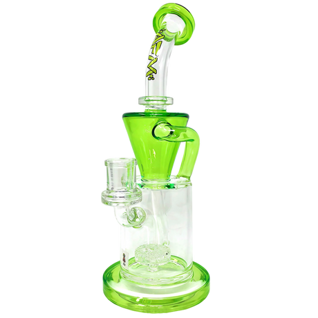 AFM The Drain Recycler Dab Rig, 10.5" with In-Line Percolator, Front View on White Background