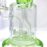 AFM - The Drain Recycler Dab Rig - 10.5" with In-Line Percolator, Close-Up Side View