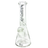 AFM The Heavy Boi 9mm Beaker Bong - 12" Front View, Thick Borosilicate Glass, White Logo