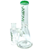 AFM The Heavy Boi 9mm Beaker Set in Green, 12" Height, Thick Borosilicate Glass, Front View