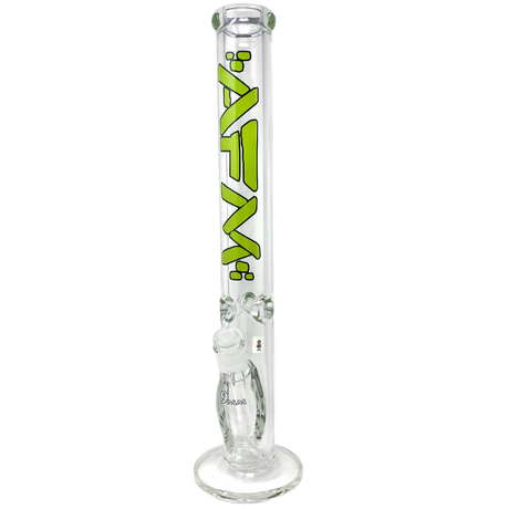AFM The Lightbeam 9mm Straight Bong 18" in Green with Heavy Wall Borosilicate Glass