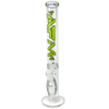 AFM The Lightbeam 9mm Straight Bong 18" in Green with Heavy Wall Borosilicate Glass