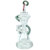 AFM The Looking Glass Recycler Dab Rig, 12" with 90 Degree Joint, Front View on White Background