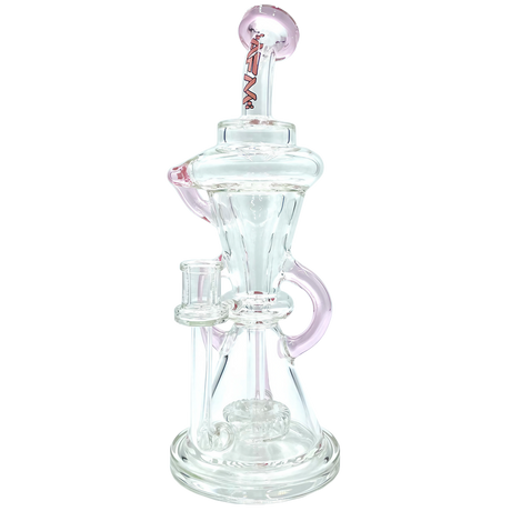 AFM The Looking Glass Recycler Dab Rig in Pink - 12" with 90 Degree Joint and Borosilicate Glass