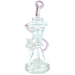 AFM The Looking Glass Recycler Dab Rig in Pink - 12" with 90 Degree Joint and Borosilicate Glass