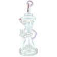 AFM The Looking Glass Recycler Dab Rig in Pink - 12" with 90 Degree Joint and Borosilicate Glass