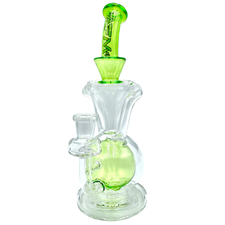 AFM The Magic Ball Recycler Dab Rig in Lime - 9.5" with Borosilicate Glass and Recycler Percolator