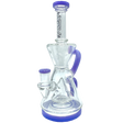 AFM The Magnolia Recycler in Purple - 9" Dab Rig with Recycler Percolator, Front View