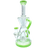 AFM The Magnolia Recycler in Slime Green, 9" Tall with Recycler Percolator for Dab Rigs, Front View