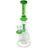 AFM The Overlook Rig - 10" Green Beaker Dab Rig with Direct Inject Joint - Front View