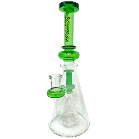 AFM The Overlook Rig - 10" Green Beaker Dab Rig with Direct Inject Joint - Front View