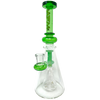 AFM The Overlook Rig - 10" Green Beaker Dab Rig with Direct Inject Joint - Front View