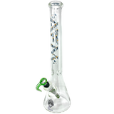 AFM The Peace From Space 9mm Beaker Bong - 18" with Heavy Wall and Space Design