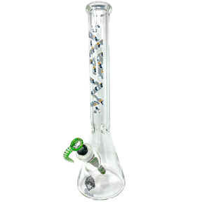 AFM The Peace From Space 9mm Beaker Bong - 18" with Heavy Wall and Space Design