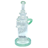 AFM The Power Station Recycler Dab Rig in Mint - 10" with Tree Percolator, Front View